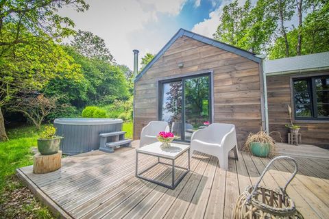 The ideal stay for the nature lover at heart. This romantic chalet comfortably accommodates a couple and it features a hot tub with breathtaking views. This gem in the heart of nature is located in the Liège region, near the town of Ferrieres. You ca...