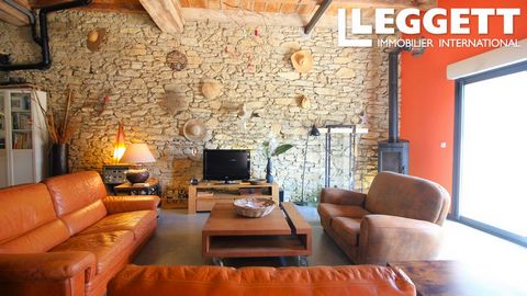 A23669CST34 - Exquisite barn conversion nestled in the picturesque village of Felines Minervois. This character property enjoys a tranquil setting and has been intelligently partitioned into two distinctive residences, configured as an inviting 4-bed...