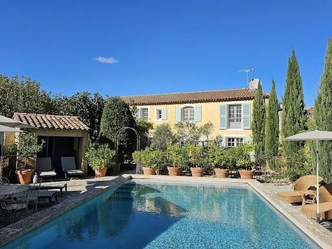 Large, charming stand-alone stone house with pool and gated garden, located within short walking distance of the shops and restaurants of the village of Mouriès, in the heart of the Alpilles - within short driving distance of the famed villages of Ma...