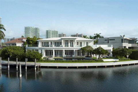 Nestled in the heart of the exclusive Golden Beach community, 142 S. Island Drive encompasses 0.41 acres+/- of waterfront land with manicured exteriors, a private dock, and an expansive modern home. This residence boasts sweeping Intracoastal vistas ...