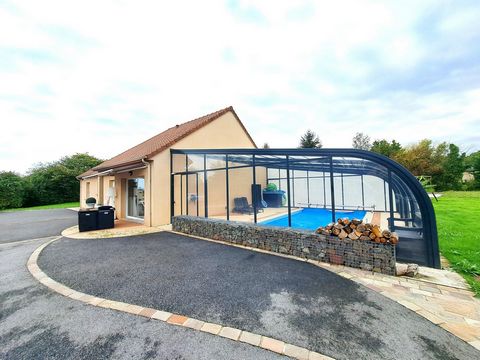 Maison plain pied, 3 chambres, piscine, garage