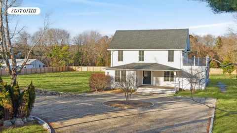 A rare opportunity awaits in the heart of Hampton Bays: this fully renovated historic farmhouse blends timeless character with modern comforts in a location just minutes from ocean beaches, local markets, and the area's most popular restaurants. Set ...