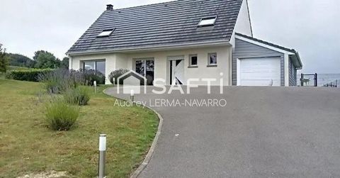 Maison contemporaine 4 chambres avec garage et dépendance avec vue panaramique sur la campagne.