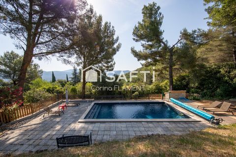 Le Beausset Vieux - Maison de plain-pied avec piscine, studio indépendant et vue dégagée sur la nature