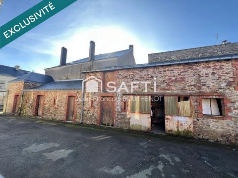 Idéal investisseur – Bâtisse 110 m² bourg de Saint-Mars-la-Jaille