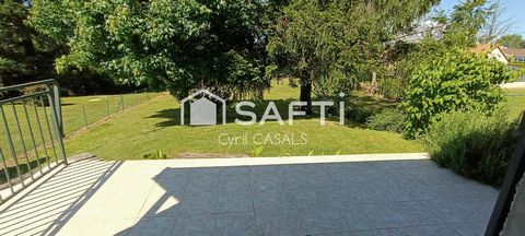 Pavillon de 90 m2 sur sous-sol complet sur un terrain clos de 1525 m2