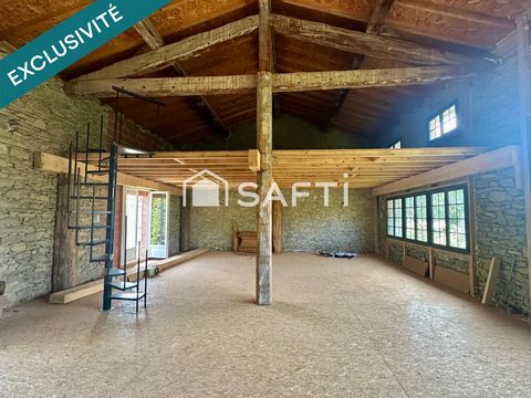Rare ! Grange 240?m² avec toiture neuve proche lac Montbel