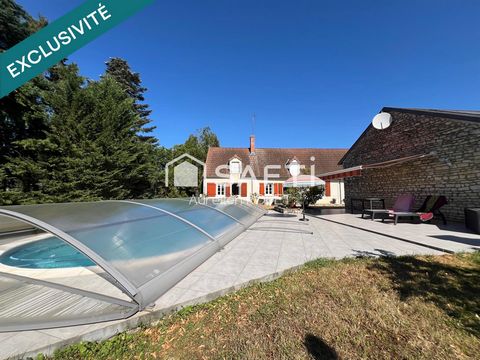 Belle longère avec piscine.