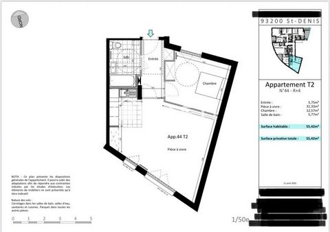 APPARTEMENT T2 AU 4ème ETAGE