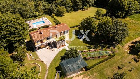 Location: Istarska županija, Pićan, Pićan. ISTRIA,PIĆAN - An authentic Istrian beauty with two houses, a swimming pool and complete privacy! Discover this unique Mediterranean holiday home that combines comfort, style and untouched nature. Situated o...