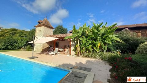 Maison en pierre 220m2, 6 chambres, piscine sur parcelle 5126m2